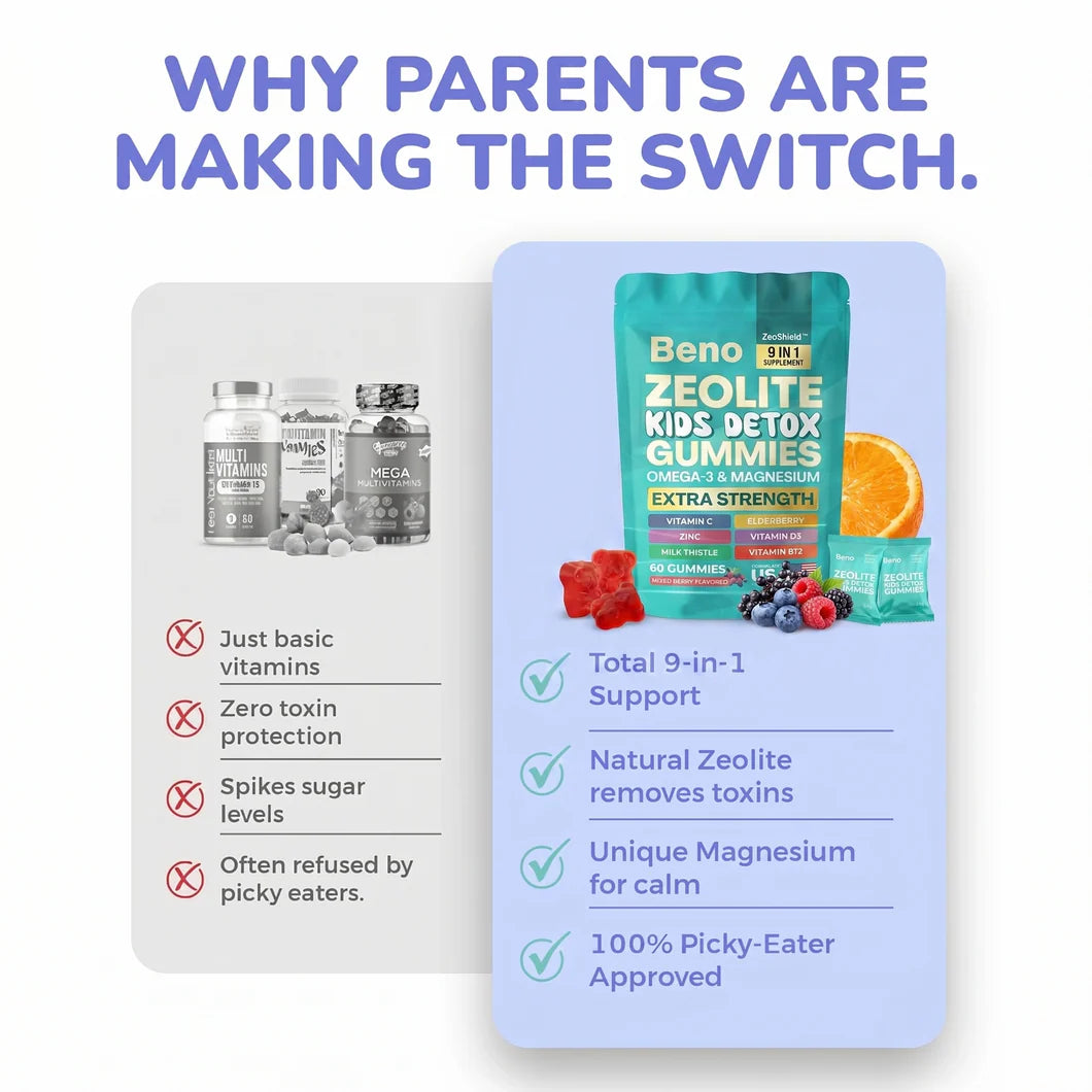 Beno - Kids Detox & Multivitamin Gummies