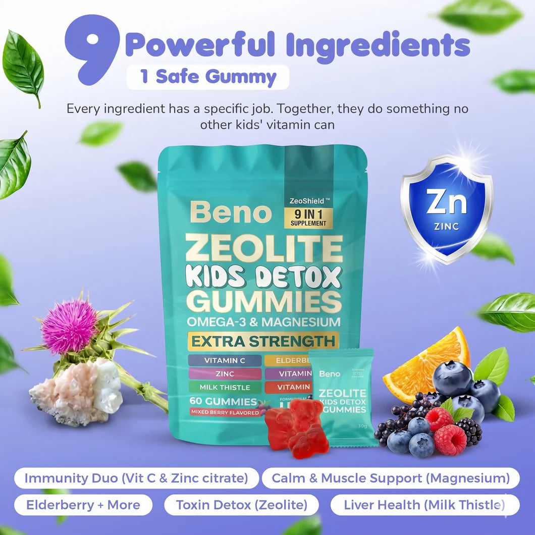Beno - Kids Detox & Multivitamin Gummies